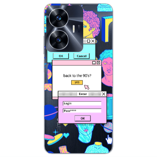 Realme Note 50 Enter Login Transparent Silicone TPU Θήκη