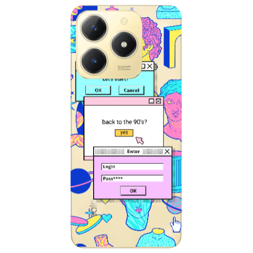 Realme C61 Enter Login Transparent Silicone TPU Θήκη