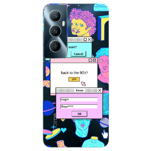 Realme C65 Enter Login Transparent Silicone TPU Θήκη