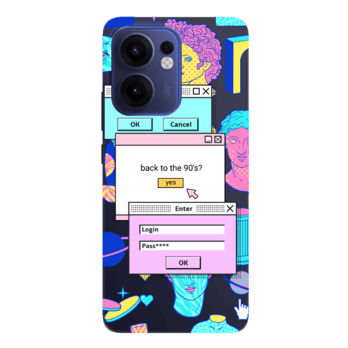 Oppo Reno 13 F Enter Login Transparent Silicone TPU Θήκη