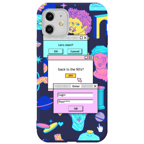Apple iPhone 11  Enter Login Dark blue Colored Silicone TPU Θήκη