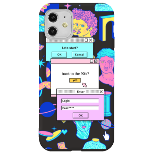 Apple iPhone 11  Enter Login Black Colored Silicone TPU Θήκη