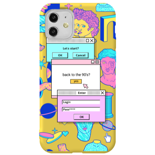 Apple iPhone 11  Enter Login Yellow Colored Silicone TPU Θήκη