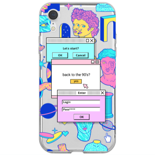 Apple iPhone Xr Enter Login Transparent Silicone TPU Θήκη