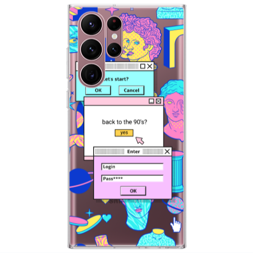 Samsung S22 Ultra Enter Login Transparent Silicone TPU Θήκη