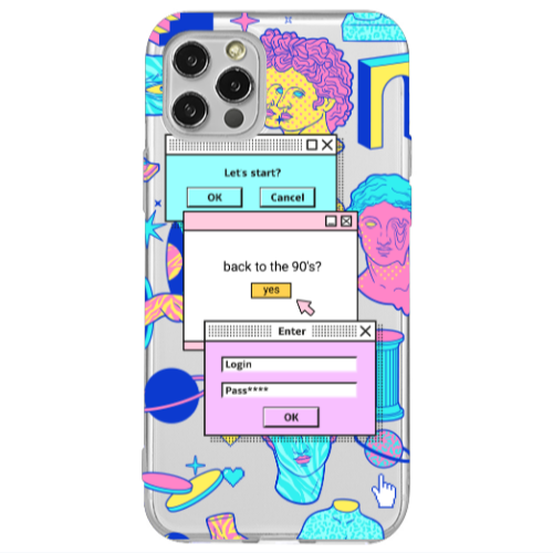 Apple iPhone 12 Pro Enter Login Transparent Silicone TPU Θήκη