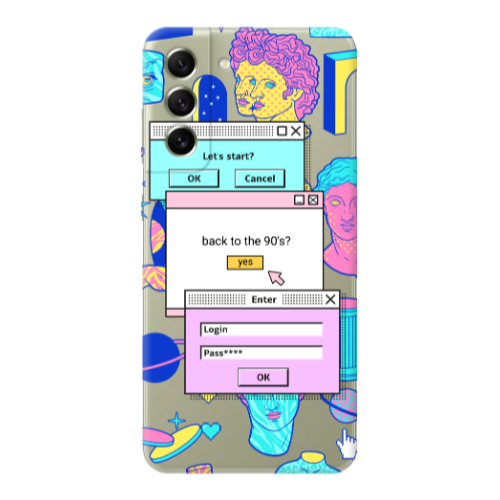 Samsung S21 PLUS Enter Login Transparent Silicone TPU Θήκη