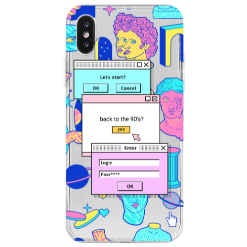 Apple iPhone Xs Enter Login Transparent Silicone TPU Θήκη