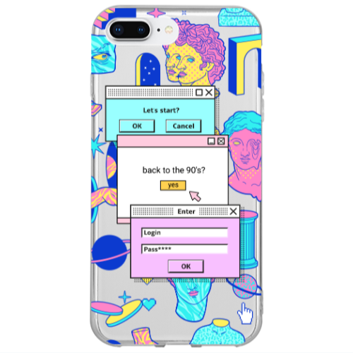 Apple iPhone 7 Plus Enter Login Transparent Silicone TPU Θήκη