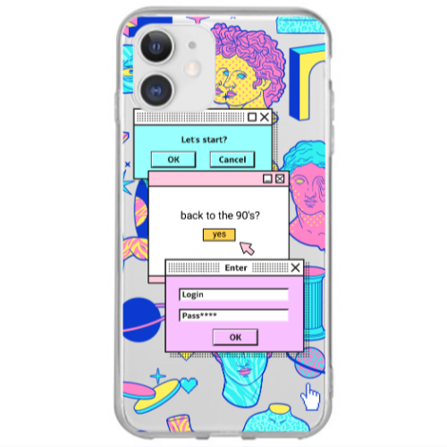 Apple iPhone 12 Mini Enter Login Transparent Silicone TPU Θήκη