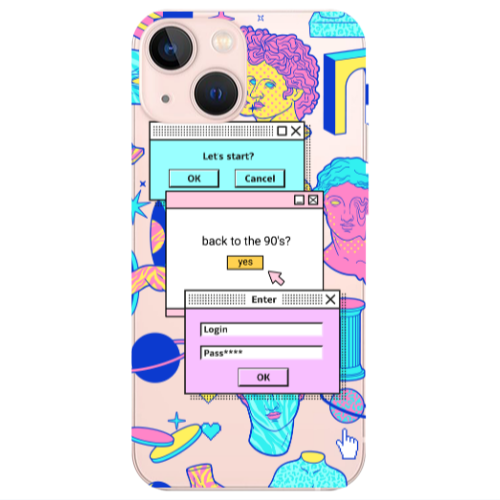 Apple iPhone 13 Mini Enter Login Transparent Silicone TPU Θήκη