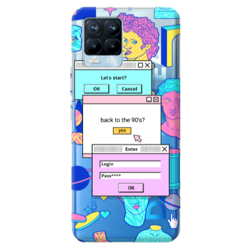 Realme 8 Pro Enter Login Transparent Silicone TPU Θήκη