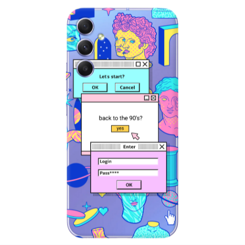 Samsung A34 Enter Login Transparent Silicone TPU Θήκη