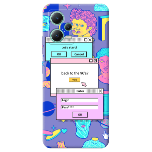 Xiaomi Redmi Note 12 Pro 5G Enter Login Purple Colored Silicone TPU Θήκη