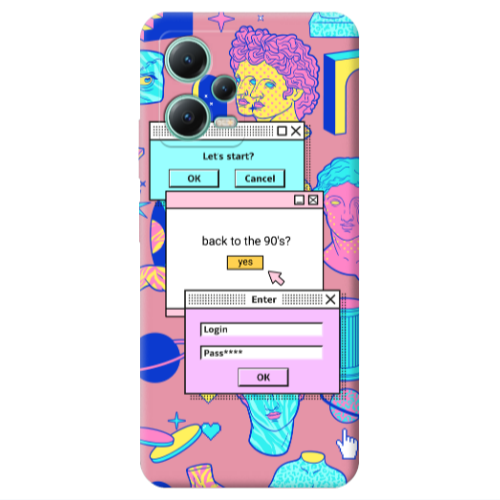 Xiaomi Redmi Note 12 Pro 5G Enter Login Pink Colored Silicone TPU Θήκη