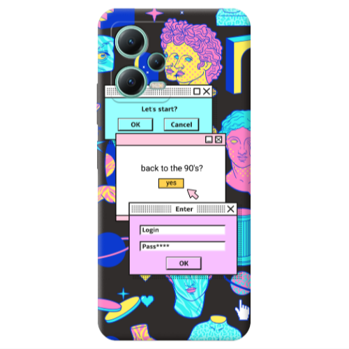 Xiaomi Redmi Note 12 Pro 5G Enter Login Black Colored Silicone TPU Θήκη