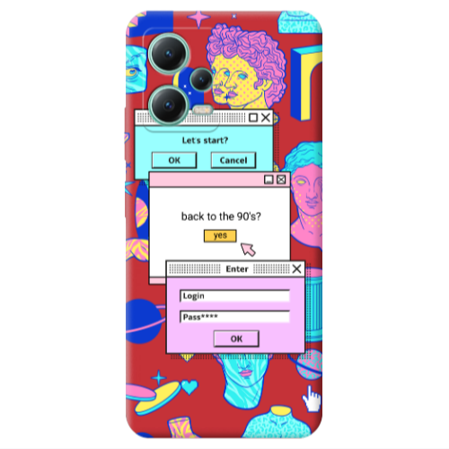 Xiaomi Redmi Note 12 Pro 5G Enter Login Red Colored Silicone TPU Θήκη
