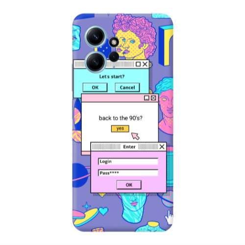 Xiaomi Redmi Note 12 4G Enter Login Purple Colored Silicone TPU Θήκη