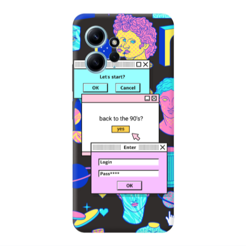 Xiaomi Redmi Note 12 4G Enter Login Black Colored Silicone TPU Θήκη