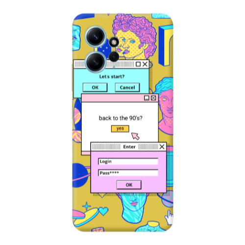 Xiaomi Redmi Note 12 4G Enter Login Yellow Colored Silicone TPU Θήκη