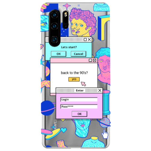 Huawei P30 Pro Enter Login Transparent Silicone TPU Θήκη
