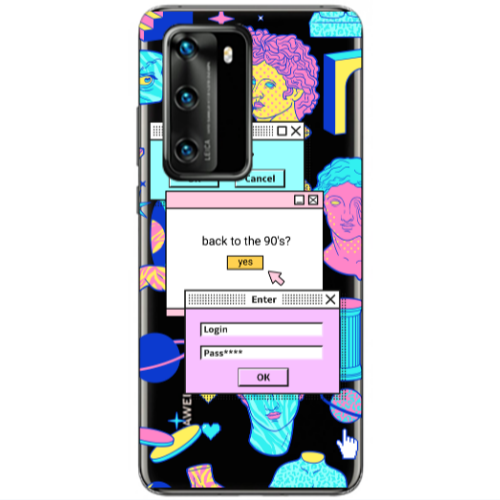 Huawei P40 Enter Login Transparent Silicone TPU Θήκη