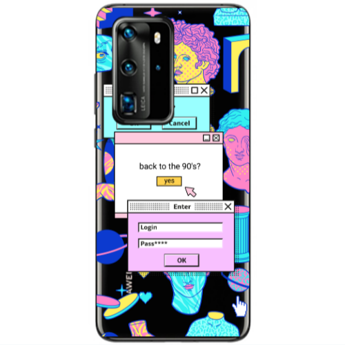 Huawei P40 Pro Enter Login Transparent Silicone TPU Θήκη