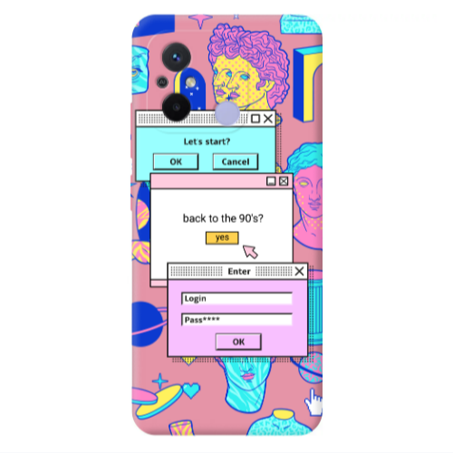 Xiaomi Redmi 12C Enter Login Pink Colored Silicone TPU Θήκη