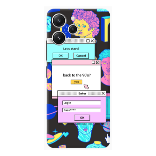 Xiaomi Redmi 12 Enter Login Black Colored Silicone TPU Θήκη