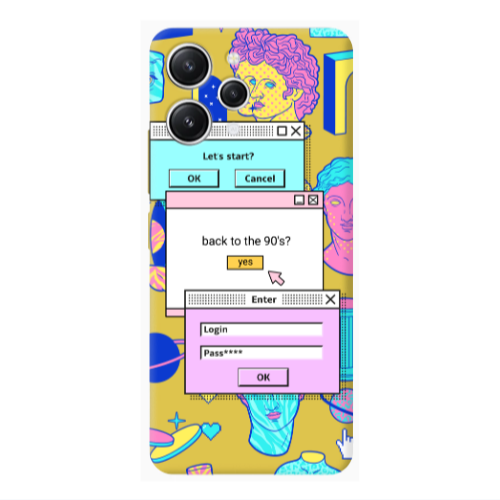 Xiaomi Redmi 12 Enter Login Yellow Colored Silicone TPU Θήκη