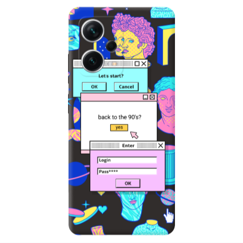 Xiaomi Poco X5 Enter Login Black Colored Silicone TPU Θήκη
