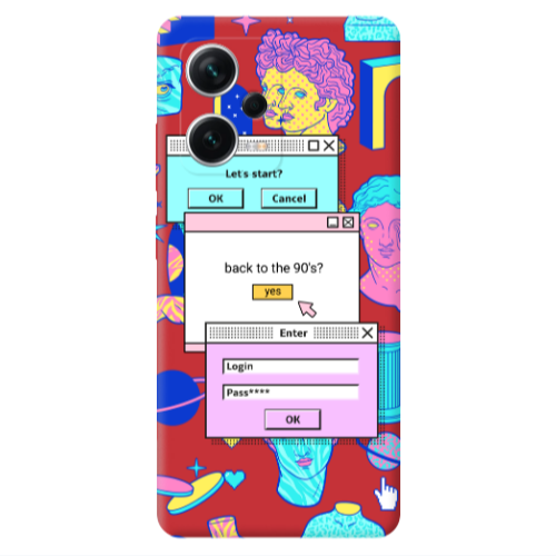 Xiaomi Poco X5 Enter Login Red Colored Silicone TPU Θήκη