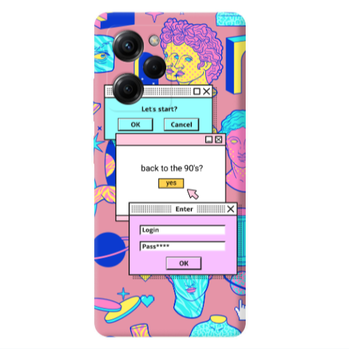Xiaomi Poco X5 Pro Enter Login Pink Colored Silicone TPU Θήκη