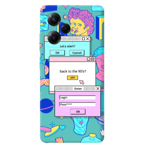 Xiaomi Poco X5 Pro Enter Login Turquoise Colored Silicone TPU Θήκη