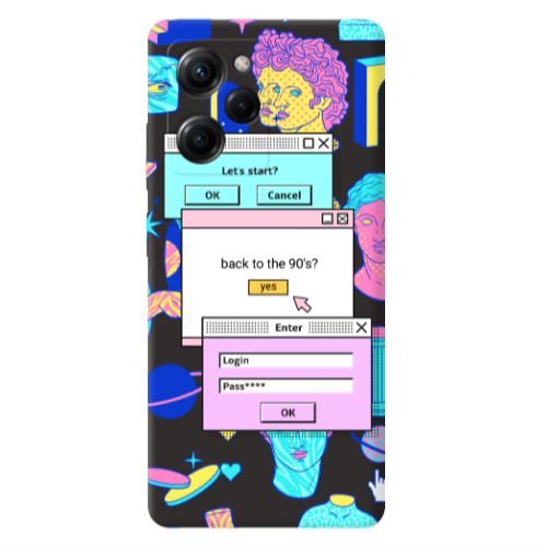 Xiaomi Poco X5 Pro Enter Login Black Colored Silicone TPU Θήκη