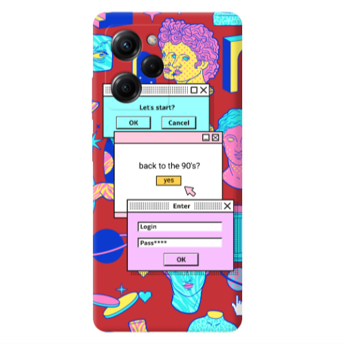 Xiaomi Poco X5 Pro Enter Login Red Colored Silicone TPU Θήκη