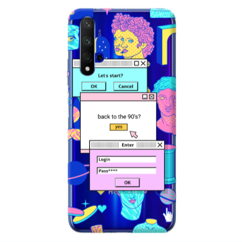 Huawei Nova 5 T Enter Login Transparent Silicone TPU Θήκη