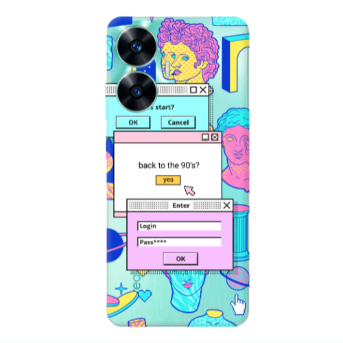 Realme C55 Enter Login Transparent Silicone TPU Θήκη