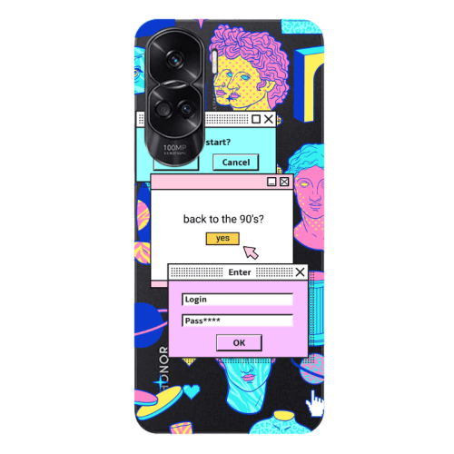 Honor 90 Lite 5G Enter Login Transparent Silicone TPU Θήκη