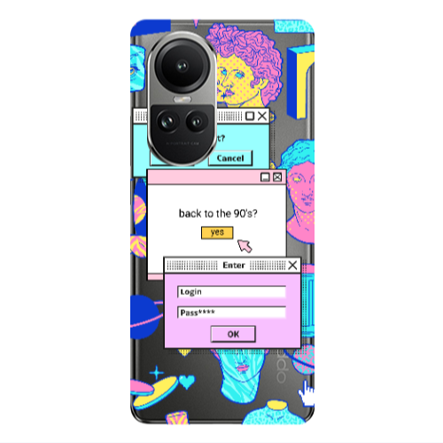 Oppo Reno10 5G Enter Login Transparent Silicone TPU Θήκη