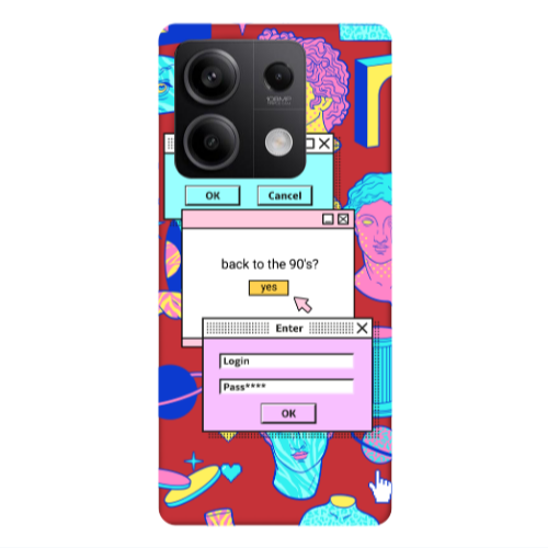 Xiaomi Redmi Note 13 5G Enter Login Red Colored Silicone TPU Θήκη