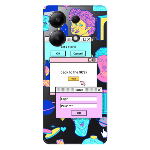 Xiaomi Redmi Note 13 4G Enter Login Transparent Silicone TPU Θήκη