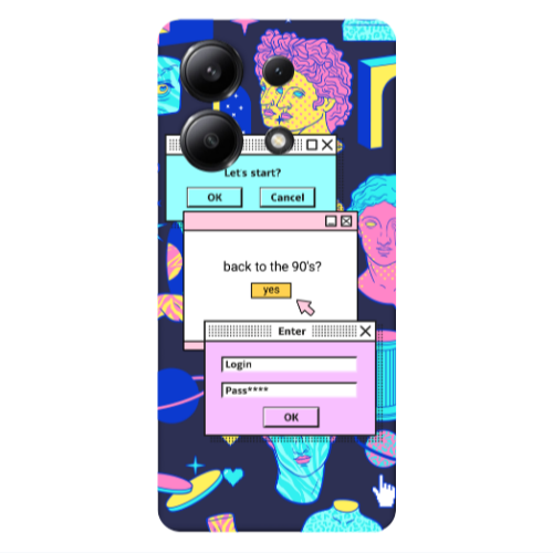 Xiaomi Redmi Note 13 4G Enter Login Dark blue Colored Silicone TPU Θήκη