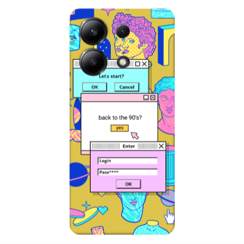 Xiaomi Redmi Note 13 4G Enter Login Yellow Colored Silicone TPU Θήκη
