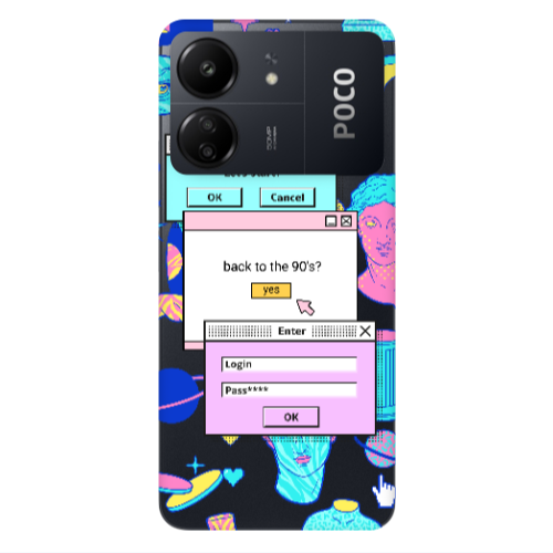 Xiaomi Poco C65 Enter Login Transparent Silicone TPU Θήκη