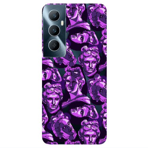 Realme C65 Statues Transparent Silicone TPU Θήκη