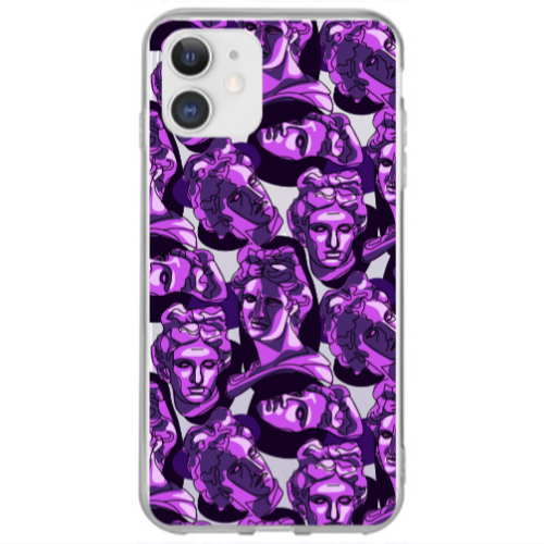 Apple iPhone 12 Statues Transparent Silicone TPU Θήκη