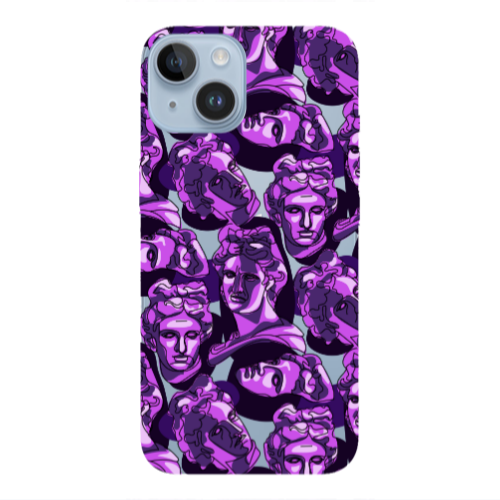 Apple iPhone 14  Statues Transparent Silicone TPU Θήκη