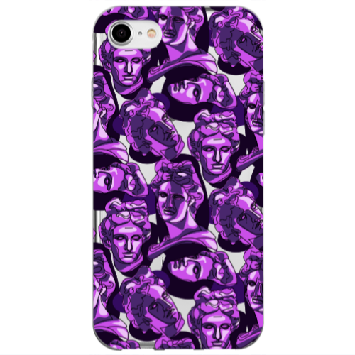 Apple iPhone SE 2020 Statues Transparent Silicone TPU Θήκη