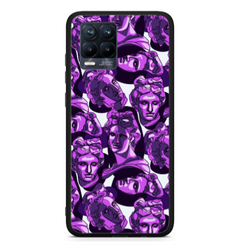 Realme 8  Statues Black Glossy Θήκη